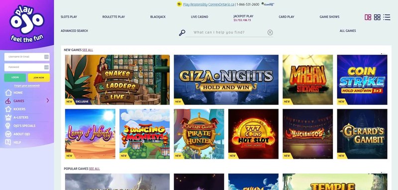 Les meilleurs jeux à essayer sur PlayOjo Casino - aperçu